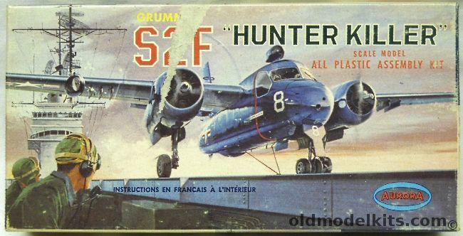 Aurora 1/111 Grumman S2F Hunter Killer, 288-50 plastic model kit